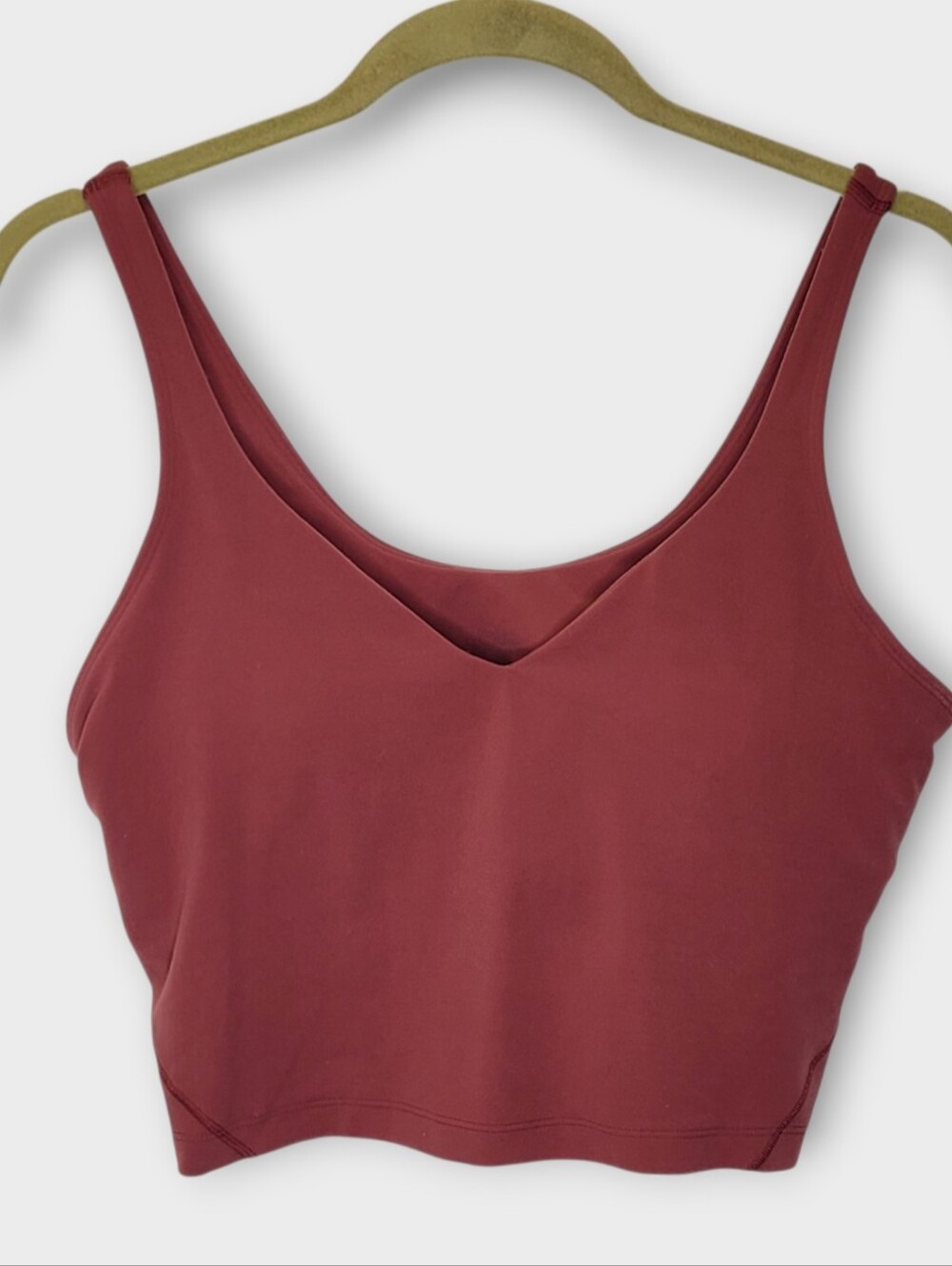 Lululemon Align Cropped Tank Top 12 Mulled Wine